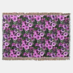 Lila African Daisy Flowers Nature Mönster Mysfilt