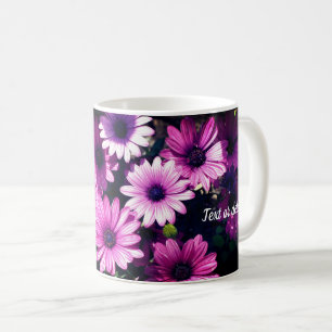 Lila African Daisy Flowers Personlig Kaffemugg