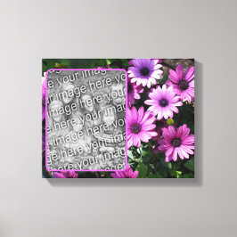 Lila African Daisy Flowers Skapar ditt eget foto Canvastryck