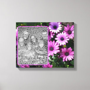 Lila African Daisy Flowers Skapar ditt eget foto Canvastryck