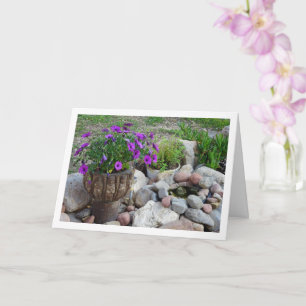 Lila Afrikas Daisy Porträtt Kort