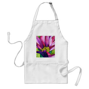 Lila Afrikas Daisy vattenfärgskonst blomma Förkläde