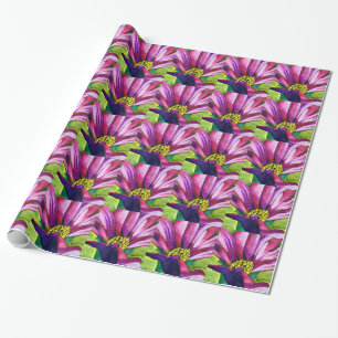 Lila Afrikas Daisy vattenfärgskonst blomma Presentpapper