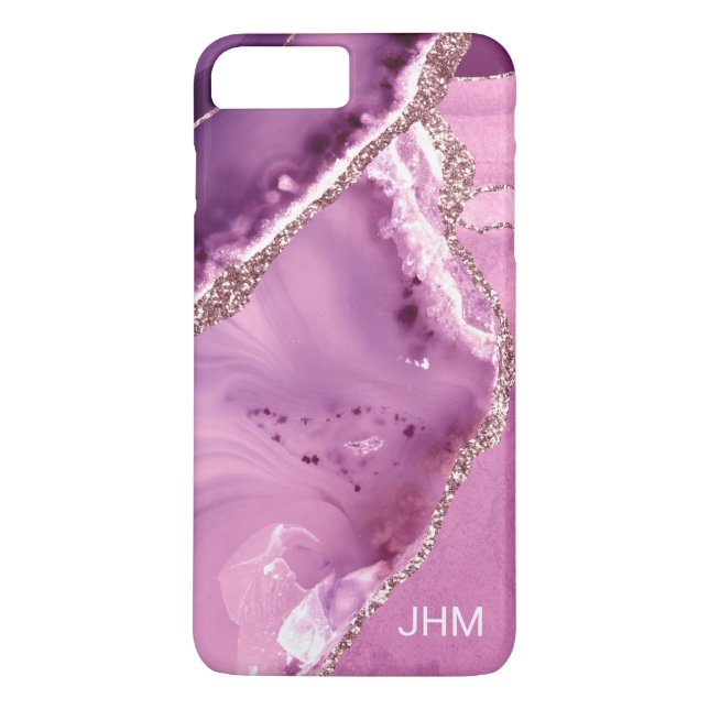 Lila Agat Case-Mate iPhone Skal (Baksida)