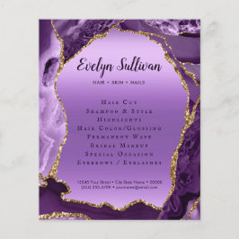 Lila Agate Faux Foil Flyer