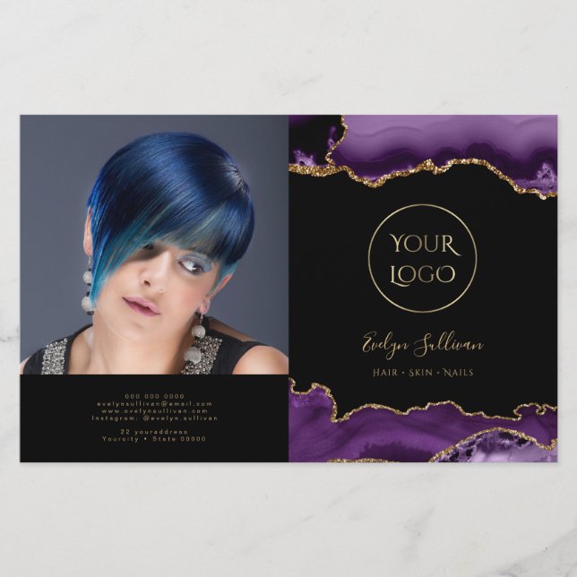 lila aggar bifold broschyr (Framsida)