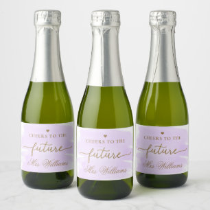 Lila akvarell bröllopsfest glänsande vin La