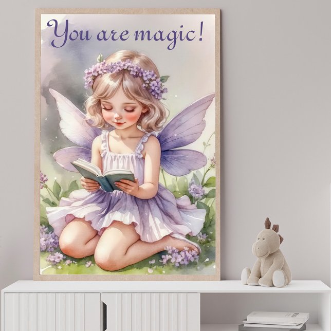 Lila akvarell-fe påståendet Du är Magi! Poster (Skapare uppladdad)