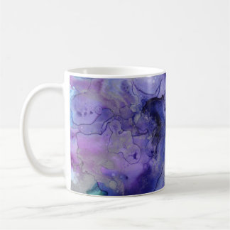 Lila akvarell kaffemugg