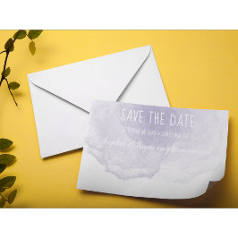 Lila akvarell Save The Date-kort Spara Datumet