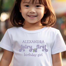 Lila Älg Första Bär Första Födelsedag T Shirt