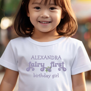 Lila Älg Första Bär Första Födelsedag T Shirt