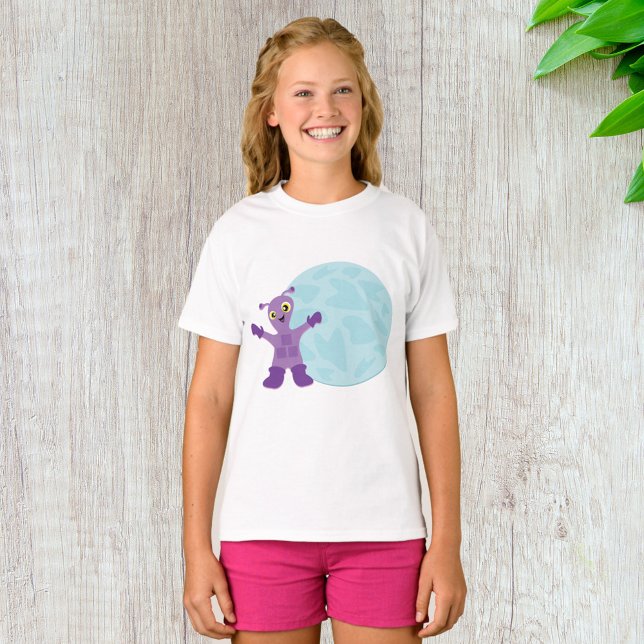 Lila Alien T Shirt (Skapare uppladdad)