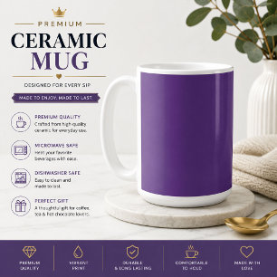 Lila älskare minimalistiskt kaffemuggpresent kaffemugg