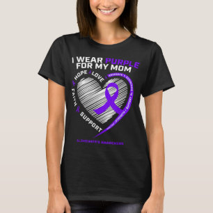 Lila Alzheimers Awareness Products Mamma Gifts Man T Shirt