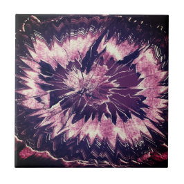 Lila Amethyst Crystal Kakelplatta