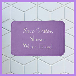 Lila Amethystorkidé Spara Vatten Rolig Plysch Badrumsmatta