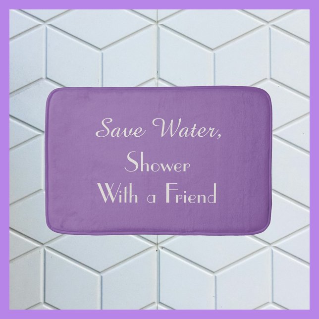 Lila Amethystorkidé Spara Vatten Rolig Plysch Badrumsmatta (Skapare uppladdad)