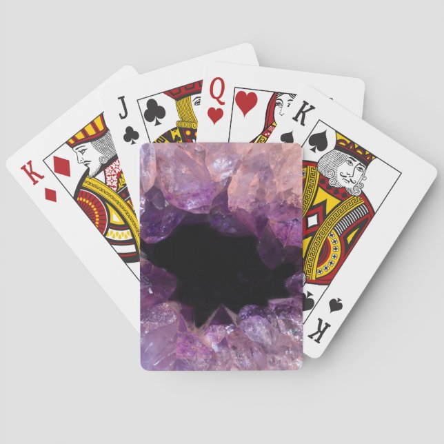 Lila Ametyst Casinokort (Baksidan)