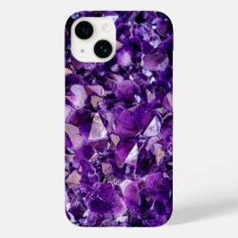 Lila Ametyst Crystal Gemstone Iphone case