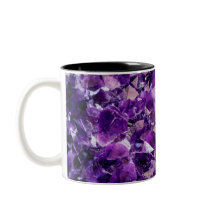 Lila Ametyst Crystal Geode Gemstone Mugg