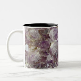 Lila Ametyst Crystal Stone Art Mugg