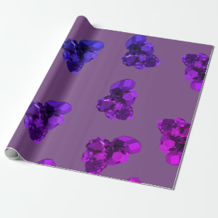 Lila Ametyst Crystal Stone Papper Presentpapper