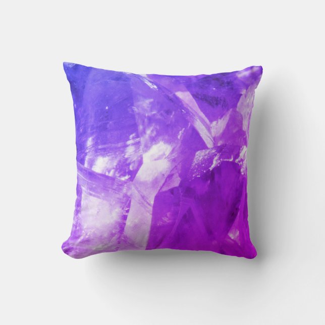 Lila Ametyst Crystals designkudde Kudde (Framsida)