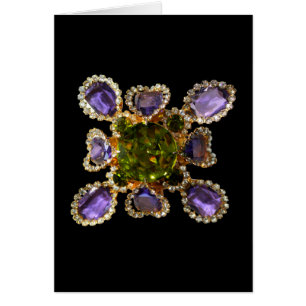 Lila Ametyst Diamonds Emeralds jewelry Hälsningskort