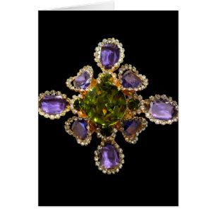 Lila Ametyst Diamonds Emeralds jewelry Hälsningskort