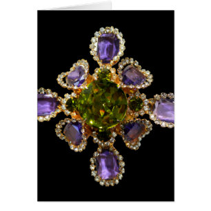 Lila Ametyst Diamonds Emeralds jewelry Hälsningskort