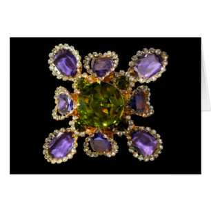 Lila Ametyst Diamonds Emeralds jewelry Hälsningskort