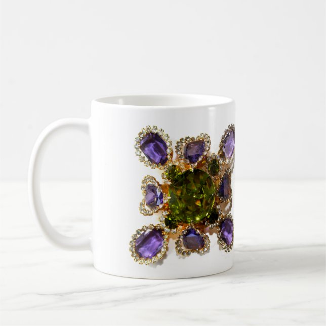 Lila Ametyst Diamonds Emeralds jewelry Kaffemugg (Vänster)