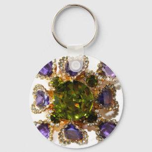 Lila Ametyst Diamonds Emeralds jewelry Nyckelring