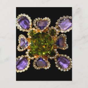 Lila Ametyst Diamonds Emeralds jewelry Vykort