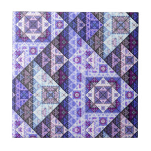 Lila Ametyst Mönster keramiskt plattan Kakelplatta
