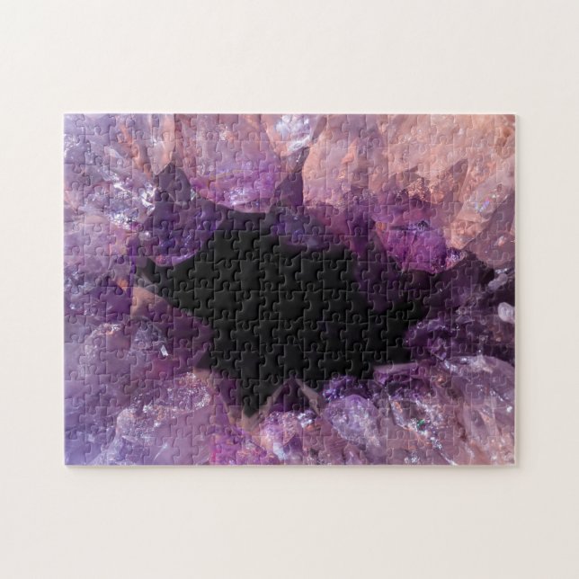 Lila Ametyst Pussel (Horisontell)