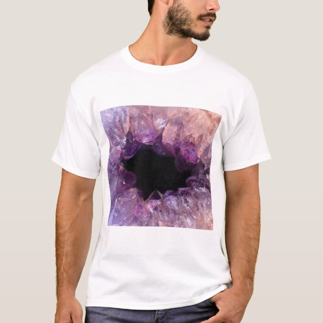 Lila Ametyst T Shirt (Framsida)