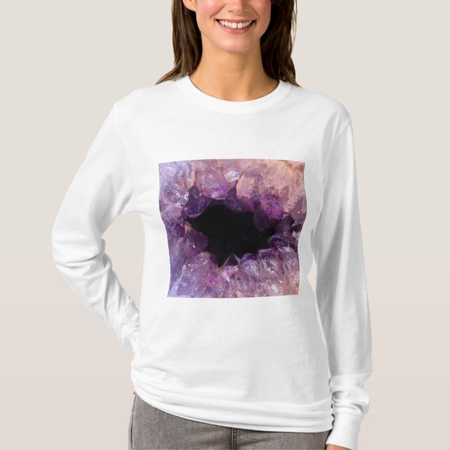 Lila Ametyst T Shirt (Framsida)