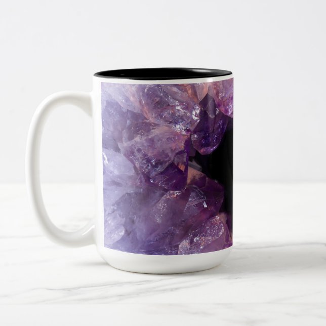 Lila Ametyst Två-Tonad Mugg (Vänster)