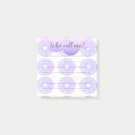 Lila Anemone som kallar mig post-it Notes