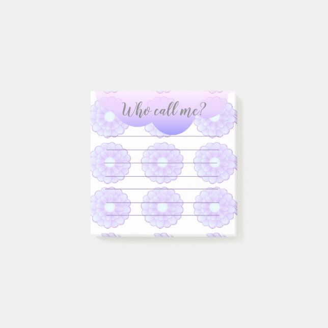Lila Anemone som kallar mig post-it Notes (Framsida)
