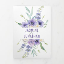 Lila Anemones Ro Daisys Hydrangeas Bröllop