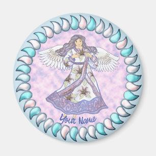lila ängel magnet