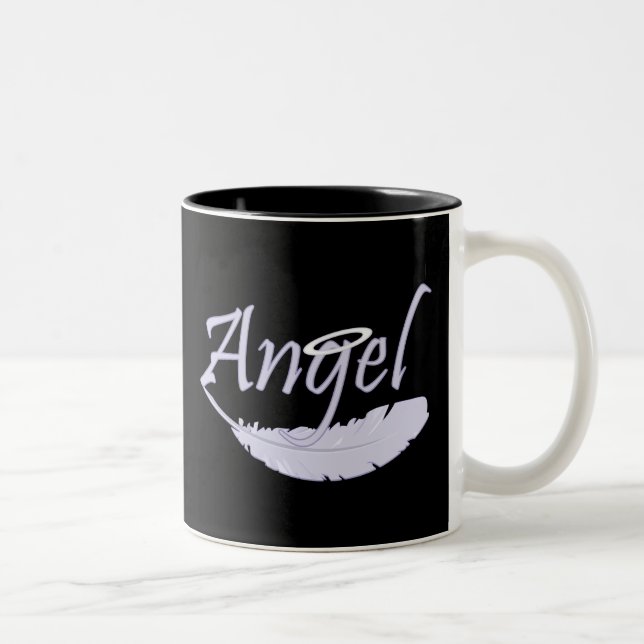 Lila Angel Två-Tonad Mugg (Höger)