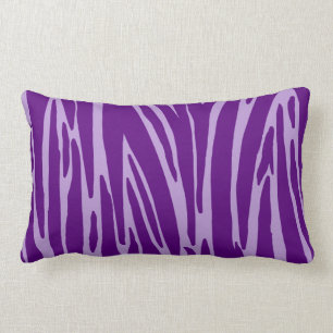 Lila Animal Print Mönster American MoJo Pillows Lumbarkudde