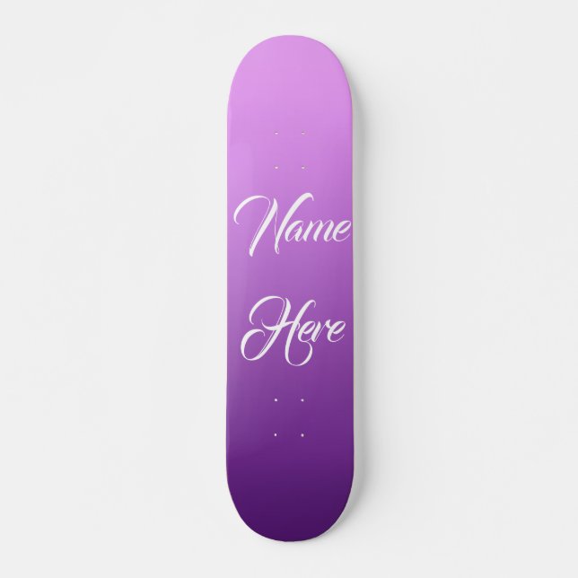 Lila anpassad skateboard (Framsida)