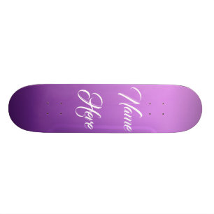 Lila anpassad skateboard
