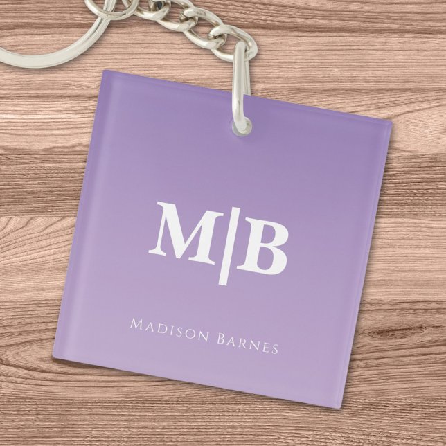 Lila anpassat monogramnamn (Skapare uppladdad)