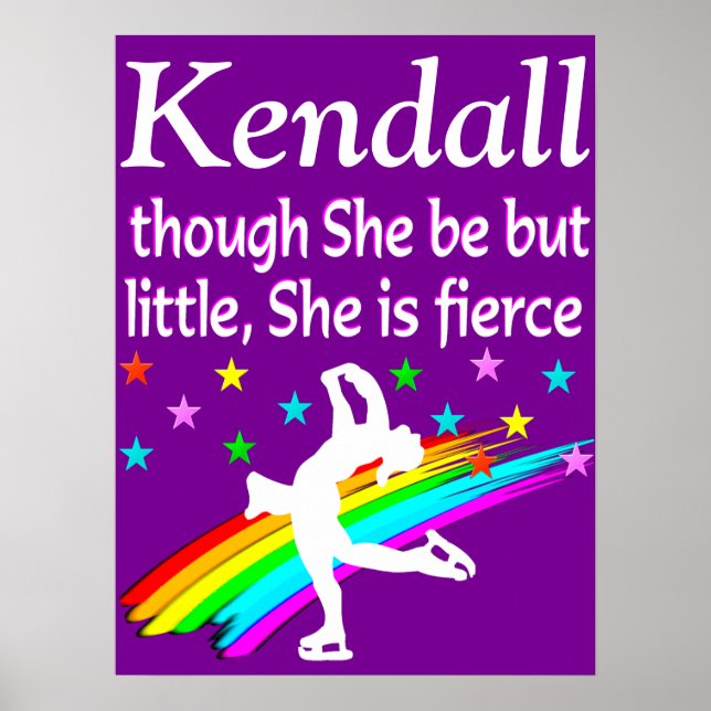 LILA ANPASSNINGSBAR LITTLE MEN FIERCE-SKATNING POS POSTER (Framsidan)